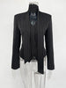 Women Elegant Striped Blazer Top Scarf Lace Up Patchwork Blazers Female Street Casual Commuting Jackets Coats
