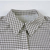 Women Casual Plaid Shorts Set Lapel Long-sleeved Zipper Jacket Short Pants Suit Lady Spring Daily Loose Outfits