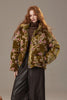 Women's Winter Down Jacket, Retro Floral Embroidery Stand Collar Puffer Coat, Romantic Thick Warm Padded Top