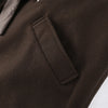 Dark Brown Hooded Hybrid Belted Jacket Oversize Long-Sleeve Spring Elegant Women Outerwear Office Casual Overcoat