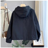 Jacket Women Autumn Korean Long Sleeve Hooded Casual Short Windbreaker Coat Female Outwear Tops Lady
