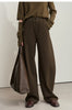 Minimalist Women's Casual Pants Winter Classic Versatile Warm Elastic Drawstring Loose Pants Female Trousers 12424082