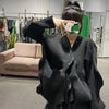 Irregular Cardigan Women Jackets V-neck Vintage Sueter Mujer Temperament Knitted Sweater Korean Chic Pull Femme Knitwear Tops