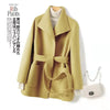 Winter Double-sided Woolen Coat Women's Short Hepburn 100% Wool Coat for Women Elegant Clothes Chaqueta Feminine F