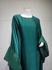 Eid Muslim Abaya Women Dress Satin Bat Sleeve Vestidos Largos Party Dresses Arab Long Robe Morocco Dubai Kaftan Silky Jalabiya