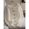 Autumn Winter Korean Sweater Cardigan Women Long Sleeve Casual White Loose Knitwear Ladies Sweater Jacket Female Top