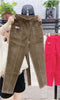 Women Warm Spring Winter Button Pockets Ruffles Vintage Big Large Plus Sizes Casual Party Loose Pant