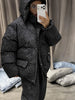 Leopard Print Women's Winter Down Jacket Pant Set Hooded Full Sleeve Zipper Jacket Elastic Waist Pants Warm Padded Coat Set