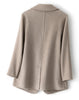 Women's Coat Pure Wool Plaids and Tweedst Camel Women's Coat Elegant Trench Coat