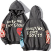 Y2K Gothic Butterfly Print Zip Up Women Hoodies Winter Grunge Skeleton Sweatshirt Casual Hooded Jacket Streetwear Hoodie