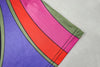 Women's Colorful Stripes Print O-Neck Long Sleeve Waistband Hips Wrapped Dress