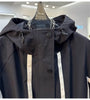European Goods Ribbon Stitching Contrast Jacket Women's Spring and Autumn Leisure Loose Slim Short Trench Coat