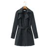 Women's Windbreaker Mid-Length Trench Coat Spring Korean Slim Waist British Casual Autumn Coat With Belt Outwear