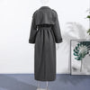 Casual Woolen Women Coat Doube-Breasted Turn-Down Collar Long Sleeve Female Coats Autumn Winter Chic Lady Outwear