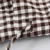 Guobioziy Women's Jacket Autumn Plaid Long-Sleeve Drawstring Loose Jacket Parka Casual Versatile