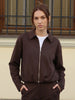 Women Long Sleeve Autumn Outwear Lapel Zipper Pleated Loose Brown Jacket Female Graduation Season Coats