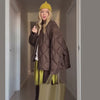 Solid Women's Cotton Coats O-Neck Full Sleeve Loose Zippers Lady Thicken Padded Coat Winter Casual Female Jackets