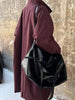 Office Lady Trench Coat Solid Color Lapel Long Sleeves Single Breasted Loose Windbreaker Spring Autumn 2DA8844