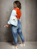 Spring and Autumn European and N Women's Color Matching Jacket Single-breasted Lettered Baseball Jacket Jacket