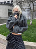 Women Stand Collar Spring Woolen Coats Single Breasted Loose Female Long Sleeve Jacket Office Lady Street Short Coat