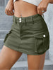 Streetwear Solid Color Cowboy Tight Skirts Women Pocket Design Sense Package Hip Slim Denim Mini Skirt Female Spring