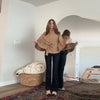 Women's Brown Belt Cropped Poncho Jacket For Women Demi-season Button Cape Cloak Coat Jackets Winter Autumn Spring Black White