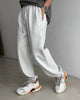 Autumn Women's Gray Sports Pants with Elastic 80% Cotton Jogging Vintage Classic Brown Sweatpants for Women