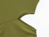 Mujer Green Draped Long Dress Women Asymmetric Cut out Midi Dress Woman Sexy Evening Dresses for Women One Sleeve Night Dresses