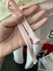Light Pink Drawstring Sweatpant Woman Spring Raw Hem Low Waist Straight Long Pants Casual All-match Cotton Sport Trousers