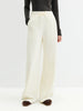 Fall Women's High Waisted Barrel Leg Soft Brushed Fleece Jogger Pants - Straight Cut Casual Pants for Daily Wear
