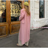 Autumn Winter Solid Women's Woolen Overcoat Urban Long Sleeve Lapel Button Female Outwear Elegant Lady Overcoats