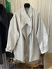 Trench Coat Loose Medium and Long Top Women's Clothing Spring Coat