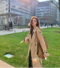 Trench Coat Women Double-Breasted Trenchcoat Lace Female Autumn Casual Coats Windbreaker Outwear Raincoat Streetwear