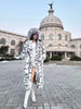 Cool Girls Faux Fur Coat Long Belted Leopard Print Fox Fur Outerwears Women Autumn Winter Thick Warm Soft Fluffy Overcoat