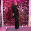 Mesh Hollow Slim Party Sexy Dresses Elegant Pleated Bodycon Maxi Long Dress Women Autumn Winter Dress Vestidos