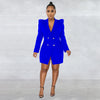 Elegant Women Blazer Women Autumn Winter Streetwear Robe Femme Blazer Style Bodycon Midi Dress Female Clothing