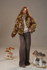 Women's Winter Down Jacket, Retro Floral Embroidery Stand Collar Puffer Coat, Romantic Thick Warm Padded Top