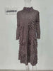 High End Pleated Dress For Women Turtleneck Long Sleeves Tassel Elegant Style Ladies Holiday Clothing Spring 2R7632
