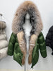 Winter Real Fox Fur Collar Hooded Thick Goose Down Jacket Natural Coat Women Female Outwear Warm Russia Puffer Jackets