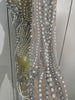 Sparkly Diamonds Pearl Mesh Stretch Short Dress Women Evening Prom Celebrate Birthday Party Dress Nightclub Stage Costume
