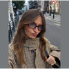 Turtleneck Short Checkered Coat Women Double Breasted Long Sleeve Outerwear Autumn Lady Daily Casual Jacket