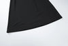 Elegant Vintage Dress Women Fall Flared Full Sleeve Metal Buckle Pleats Solid Casual Simple Skinny Long Bodycon