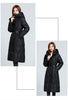 Long Winter Over-The-Knee Overcoat Parka Down Cotton-Padded Jacket Women's Plus Size 100 KG Slim Cotton-Padded Jacket