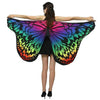 1pc Womens Butterfly Wings Polyester Butterfly Cape for Stage Dress-up Shawl Cloak Fancy Dress Costume 150x70cm