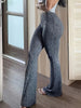 Slim High Waist Capris Sexy Bell Bottom Flare Tights Solid Y2k Women Clothes E Girl Aesthetic Streetwear Woman Pants