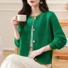 Knitted Cardigan Women Joker Autumn Short Sweater Jacket Ladies All-MatchTemperament Loose Knitwear Outerwear Female