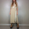 Autumn Winter 2 Piece Set Women Casual Solid Split Knitted Sweater Long Dress Suit Sexy V Neck Patchwork Lace Casual Outfits