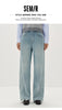 Women Jeans Wide Leg Slight Flare HighWaist Fit Elastic Back Waist Soft Touch Winter Denim Fabric Everyday Style