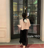 Women's Short Jacket Spring Autumn Round Neck Temperament Tweed Lady Outerwear Long Sleeve Ladies Leisure Coat