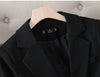 Autumn Winter Women Blazer Ladies Long Sleeve Formal Jacket Coat Black Pink Apricot Blazers Female Casual Tops Outerwear
